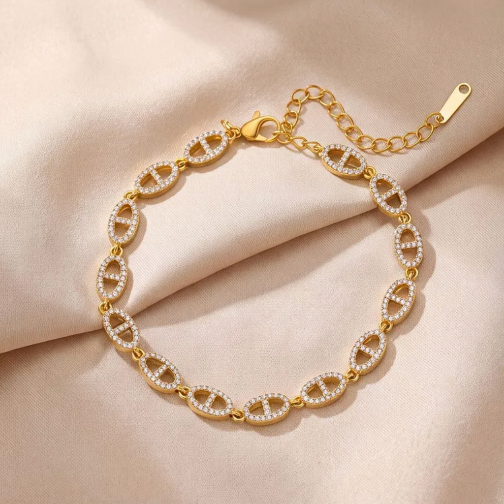304 Stainless Steel Zircon Bracelet for Women