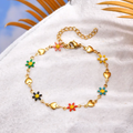 Cherry Heart Stainless Steel Bracelet for Women