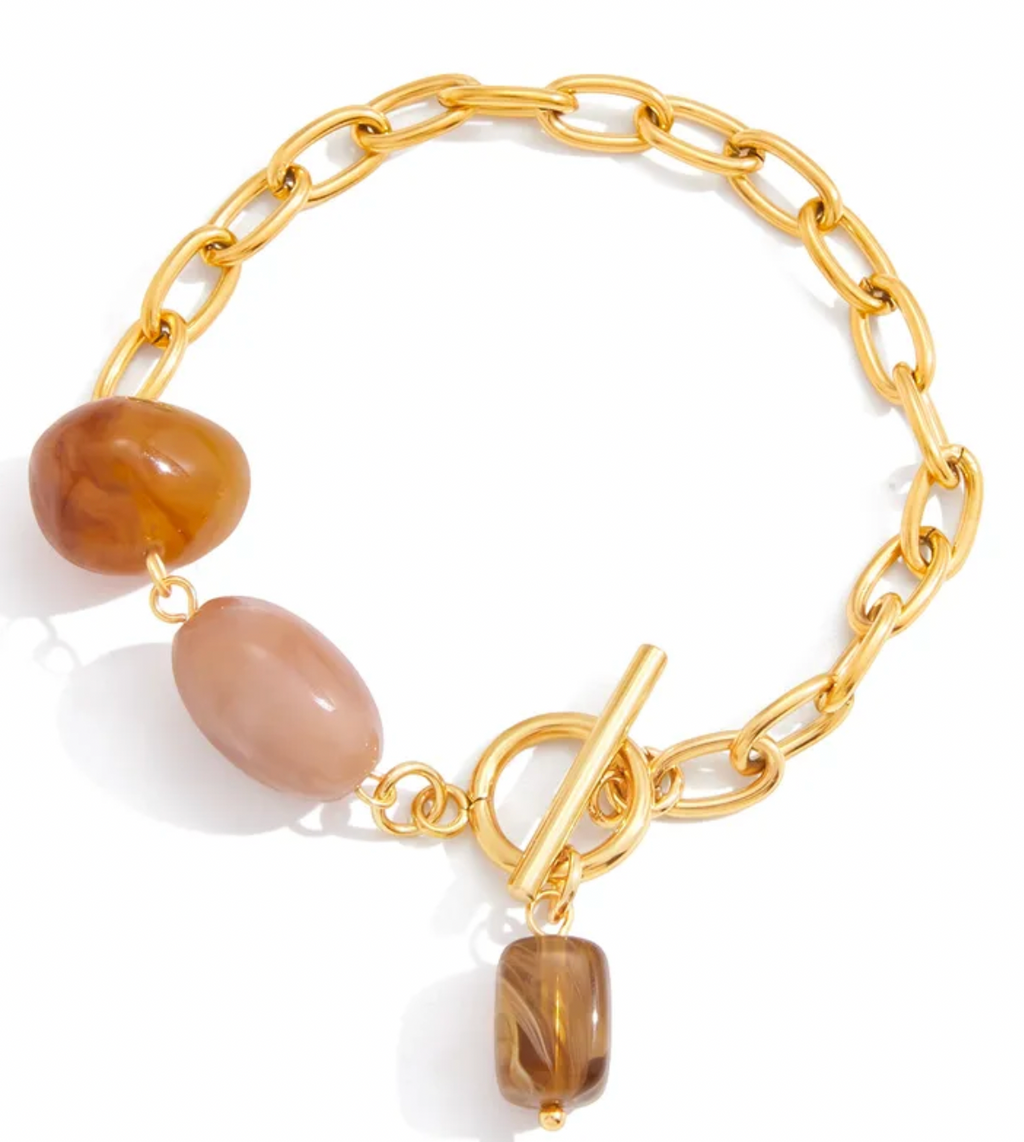 Irregular Stainless Steel Bracelet for Women